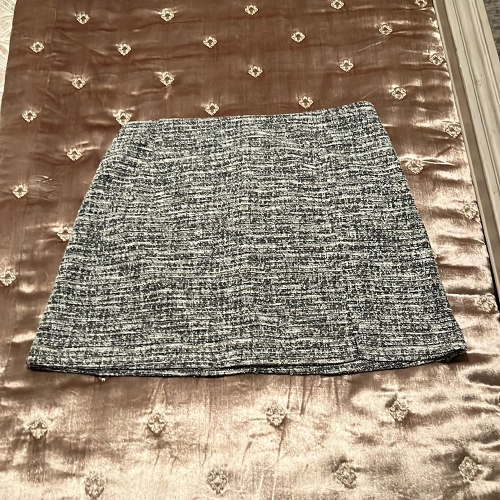 Aqua Metallic Skirt